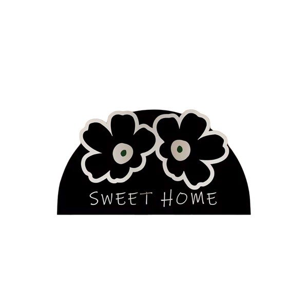 Crna kupaonska prostirka 60x100 cm Miedo – Foutastic