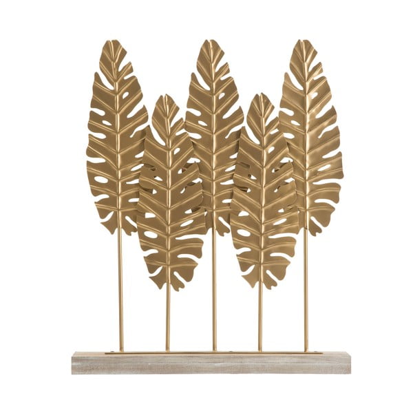 Ukrasni kipić u zlatnoj boji Mauro Ferretti Long Leaf