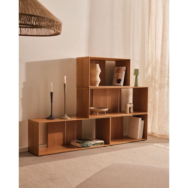 Modularni sustav polica 2 kom u dekoru hrasta u prirodnoj boji 101x76 cm Litto – Kave Home-image-4