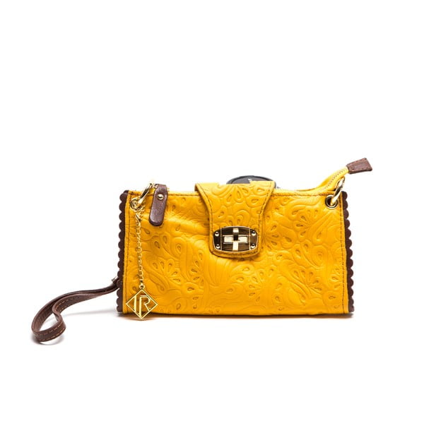 Kožna torbica Isabella Rhea 2024, žuta