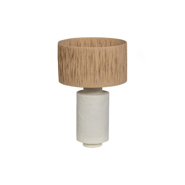 Krem/u prirodnoj boji stolna lampa (visina 63 cm) Pointed – BePureHome