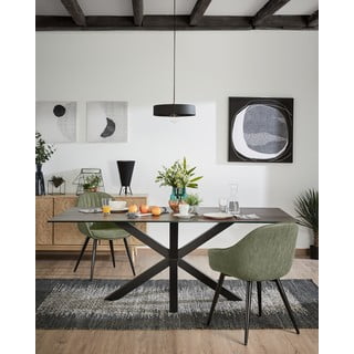 Zelena blagovaonska stolica Kave Home Herbert