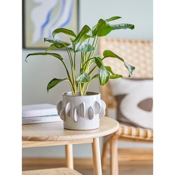 Ukrasna teglica za cvijeće od kamenine ø 18 cm Roza - Bloomingville-image-1