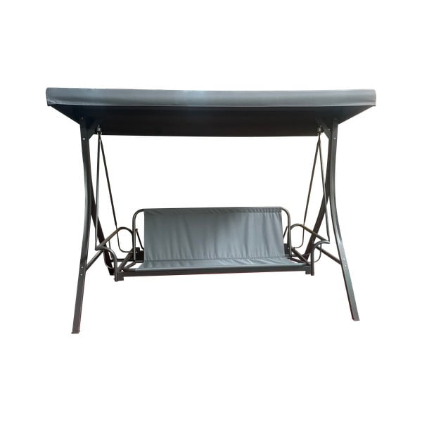 Siva metalna vrtna ljuljačka Madrid – Rojaplast-image-1