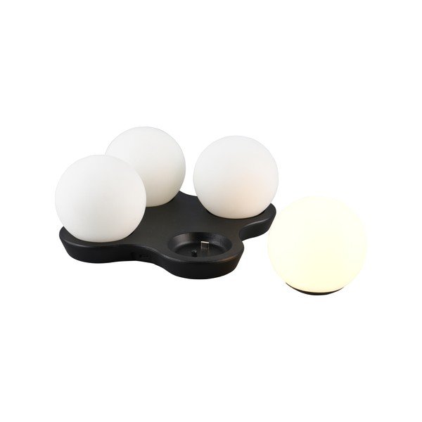 Crno-bijela LED stolna lampa (visina 9 cm) Lorna – Reality-image-1
