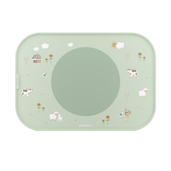 Plastičan/silikonski dječji podmetač 28x40 cm Little Farm – Mepal