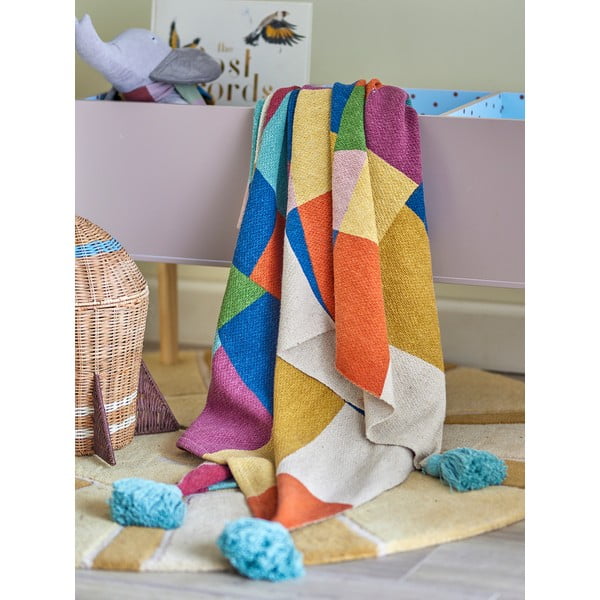 Deka za bebe od recikliranog pamuka 130x160 cm Colorine – Bloomingville Mini-image-2