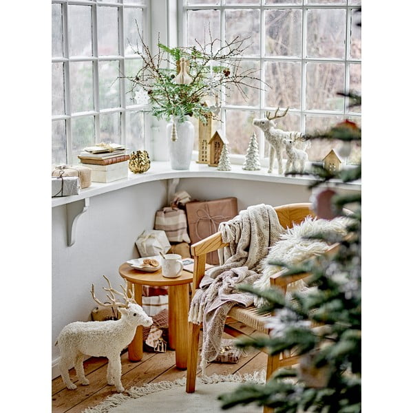 Krem šalica s božićnim motivom od kamenine 300 ml Winter – Bloomingville-image-1