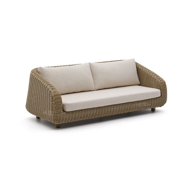 Bež/u prirodnoj boji podstavljena vrtna sofa Meria – Kave Home