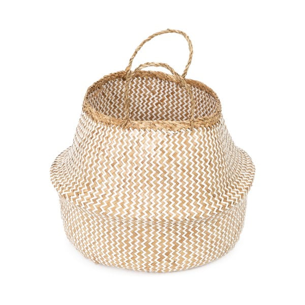 Svijetla košara za pohranu od morske trave Compactor Zic Zac, ⌀ 45 cm-image-3