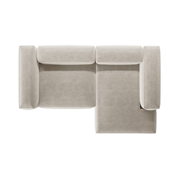 Bež kutna garnitura (s desnim kutom/s ležaljkom) Bergamo – Cosmopolitan Design-image-3