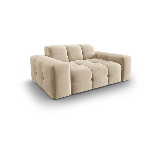 Sofa bež baršun 156 cm Kendal - Micadoni Home-image-4