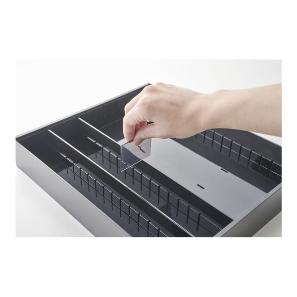 Crni plastični organizator za ladicu 47,5 x 35 cm - YAMAZAKI-image-3