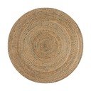 Plavi/u prirodnoj boji okrugao tepih juten ø 133 cm Capri – Flair Rugs