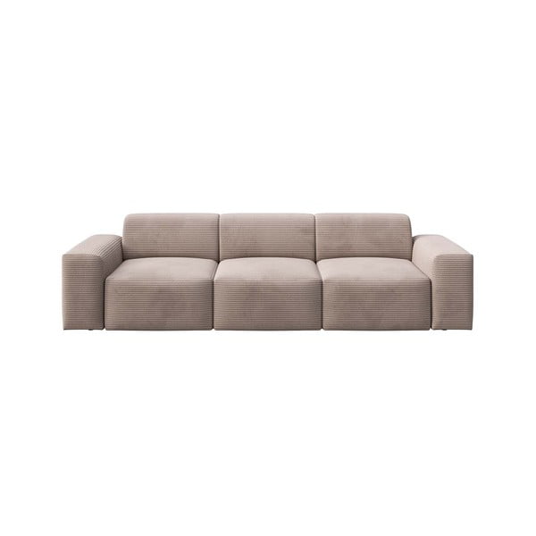 Bež sofa od samta 285 cm Fluvio – MESONICA