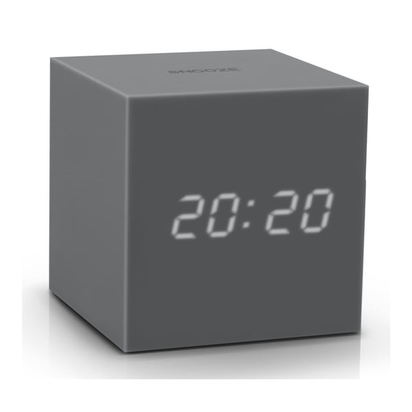 Siva LED budilica Gingko Gravity Cube-image-2