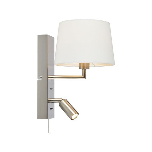 LED zidna svjetiljka u bijelo-srebrnoj boji (duljina 28,5 cm) Como - Markslöjd