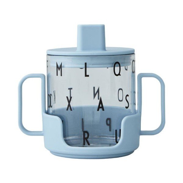 Svjetloplava dječja šalica Design Letters Grow With Your Cup