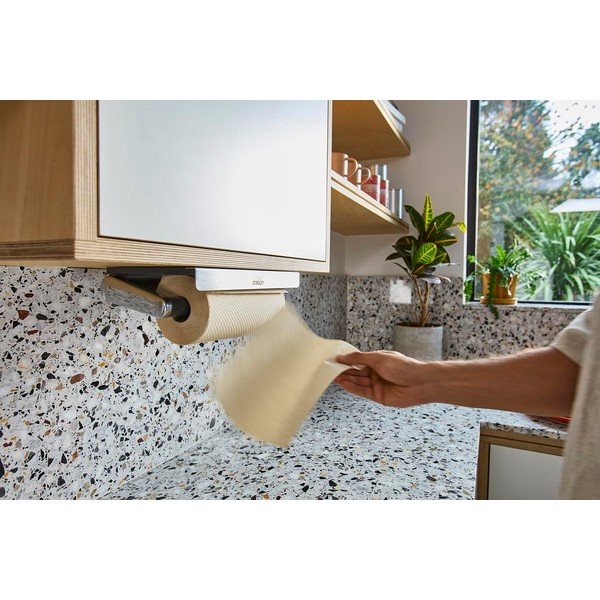 Plastičan zidni držač za papirnate ručnike u srebrnoj boji RollGrip – Joseph Joseph-image-1