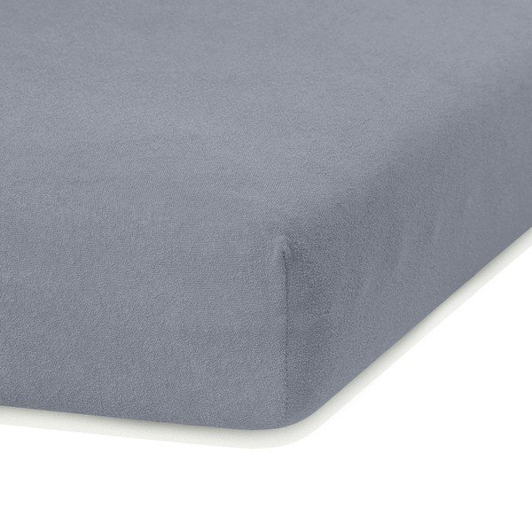 Siva elastična plahta AmeliaHome Ruby Siesta, 200/220 x 200 cm-image-1