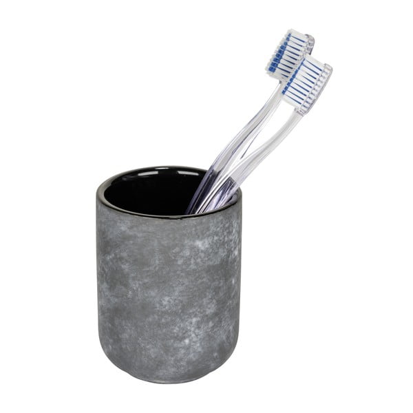 Siva keramička čaša za četkice za zube Sacile – Wenko-image-1