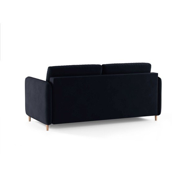 Plava baršunasti sofa za spavanje 184 cm – Micadoni -image-3