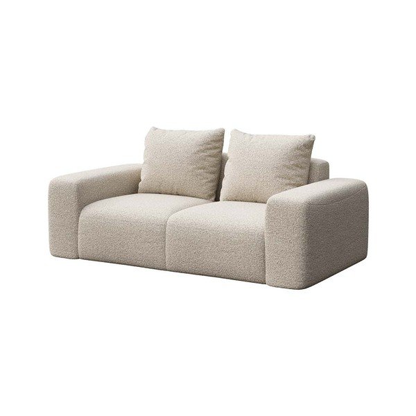 Bež sofa od bouclé tkanine 212 cm Feiro – MESONICA-image-2
