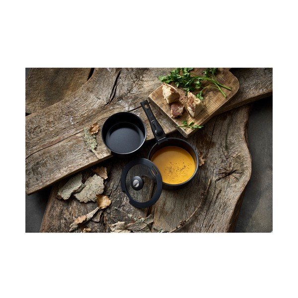 Aluminijski set tava s ručkom koja se može skinuti 2 kom s poklopcem/s neprianjajućom površinom 2,4 l – Holm-image-1