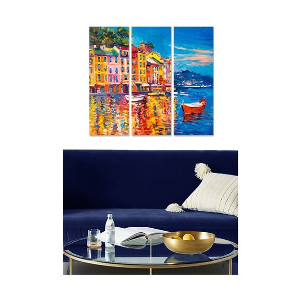Slike u setu od 3 kom 20x50 cm Italy - Wallity-image-1