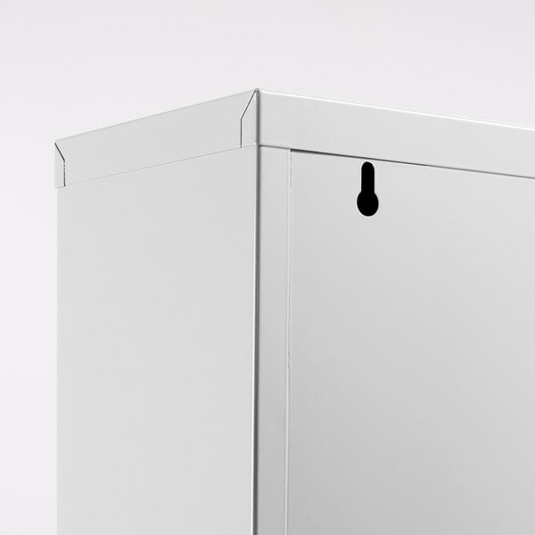 Bijeli metalni preklopni ormarić za cipele 50x136x15 cm Ode – Kave Home-image-1