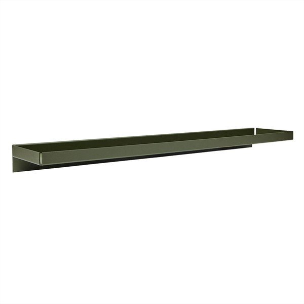 Tamno zelena metalna polica 80 cm Bakku – OYOY Living Design