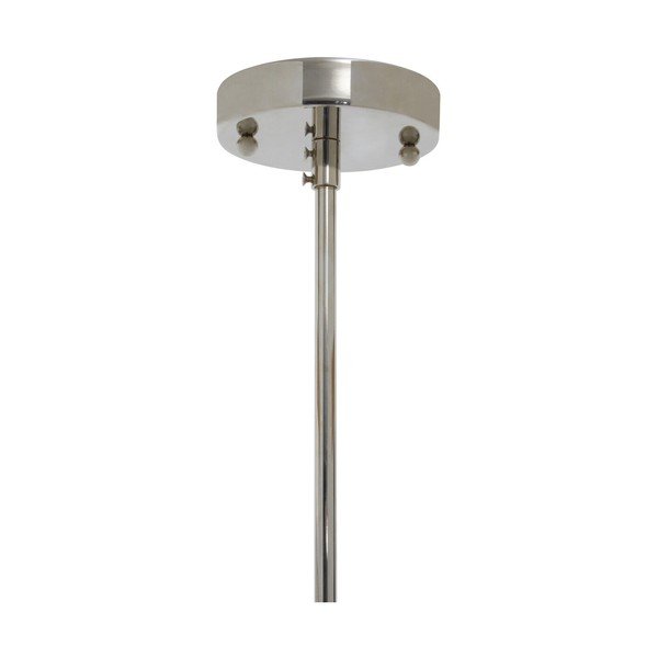 Metalna viseća svjetiljka u srebrnoj boji sa staklenim sjenilom ø 27 cm Ritz – Premier Housewares-image-4