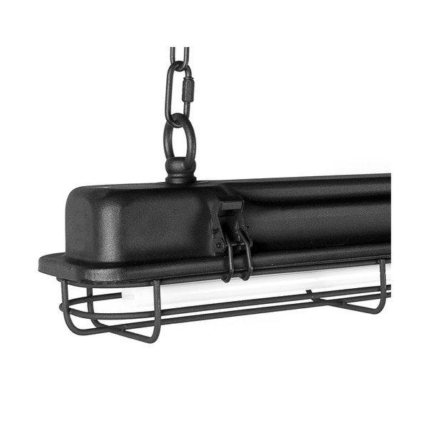 Crna viseća lampa s metalnim sjenilom 125x11 cm Hangar - Tomasucci-image-1