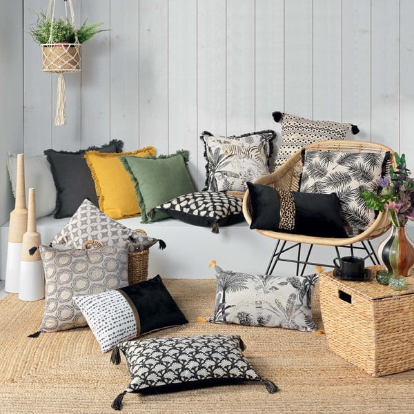 Pamučan ukrasni jastuk 45x45 cm Vanina – douceur d'intérieur-image-1