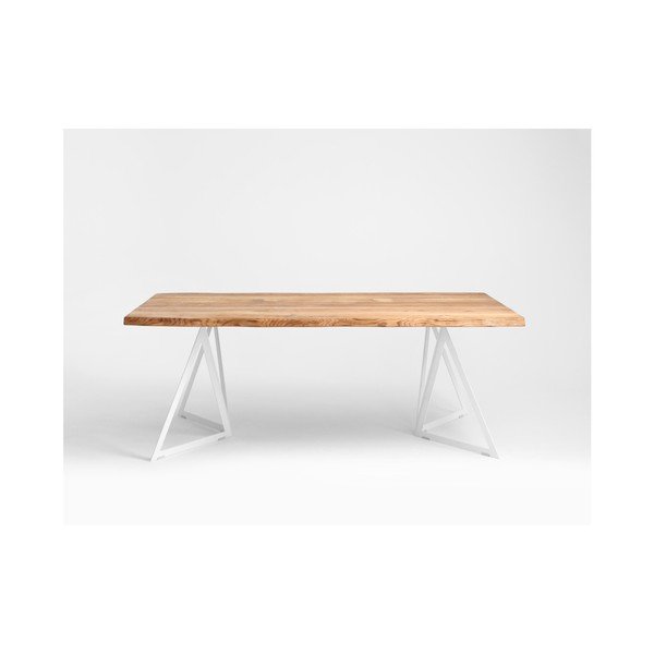 Blagovaonski stol s hrastovom pločom Custom Form Sherwood, 180 x 90 cm-image-1