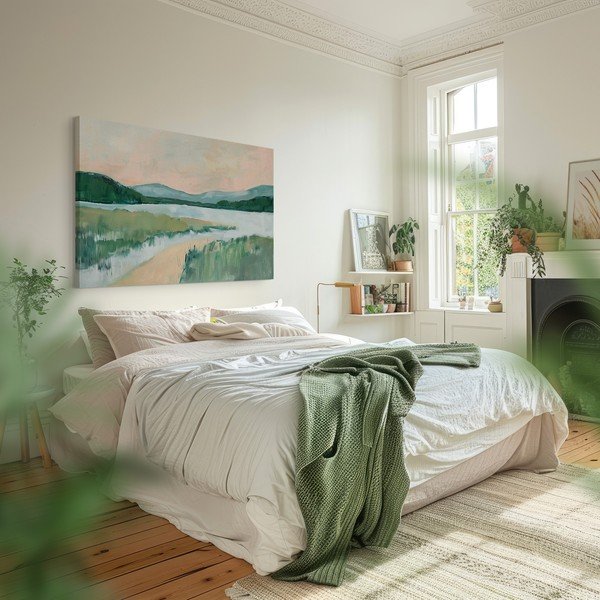 Slika 70x100 cm Gouache Lake – Styler-image-2