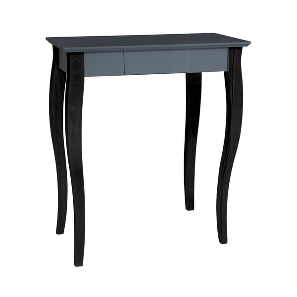 Grafitno sivi konzolni stol s crnim nogama Ragaba Lilo, širine 65 cm