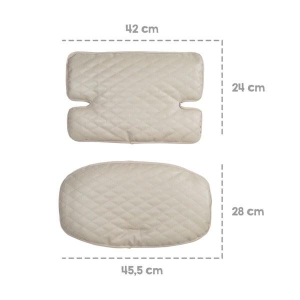 Bež dječja blagovaonska stolica Luxe – Roba-image-4