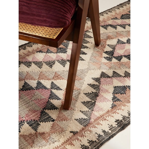 Siva ručno rađena jutena staza 80x200 cm Roya Parsa – Elle Decoration-image-2