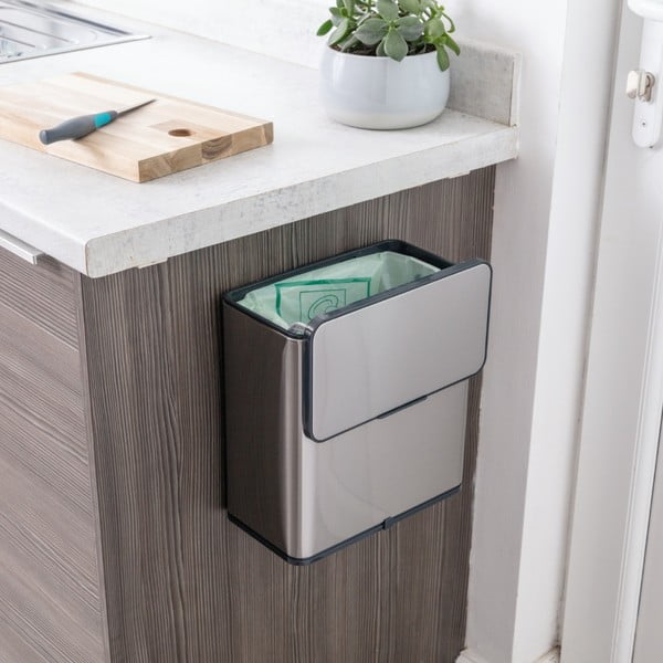 Posuda za kompostirani otpad u srebrnoj boji 7 l - Addis-image-1