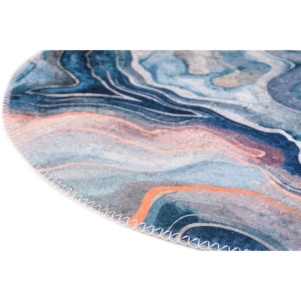 Plavi/ružičasti periv okrugao tepih ø 100 cm Colors of Joy – Vitaus-image-2