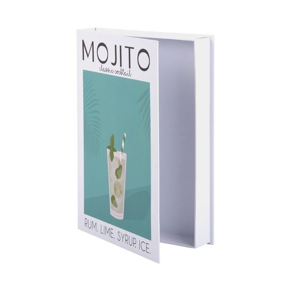 Bijela/zelena dekorativna papirnata kutija za pohranu 18x4x25 cm Mojito – PT LIVING