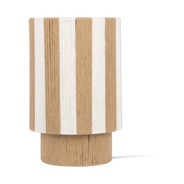 Bijela/u prirodnoj boji stolna lampa od užeta (visina 35 cm) Vienna Stripes – Leitmotiv