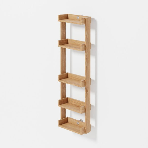 Zidna polica za kupaonicu od hrastovine Wireworks Yoku-image-4