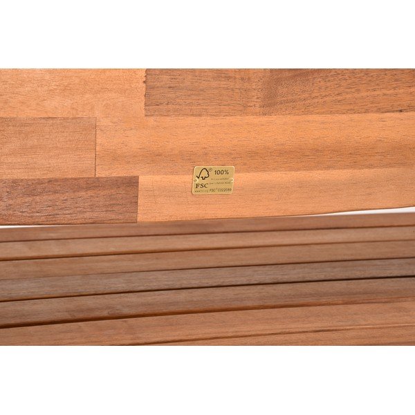 Smeđa vrtna klupa od masivnog drveta Hadia – Garden Pleasure-image-4