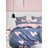 Plava/ružičasta posteljina za bračni krevet/za produženi krevet od renforce pamuka s uključenom plahtom/4-dijelna 200x220 cm Beloved – Mila Home
