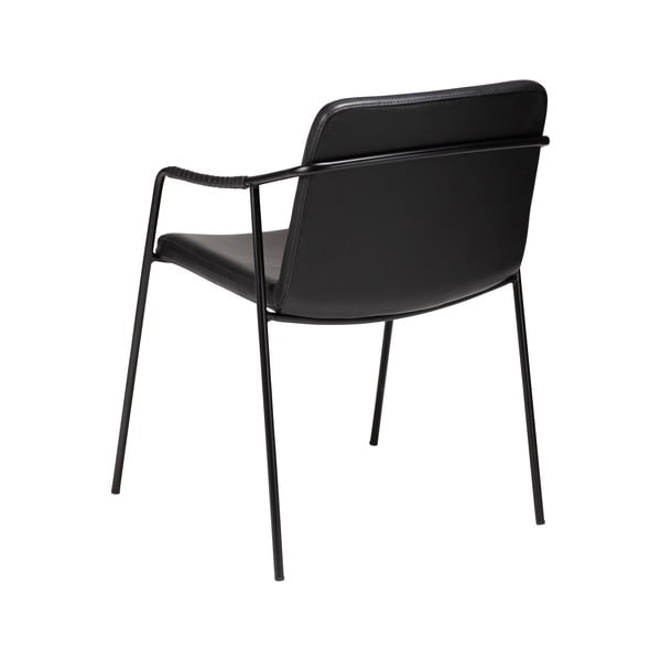 Crna blagovaonska stolica od imitacije kože DAN-FORM Denmark Boto-image-3
