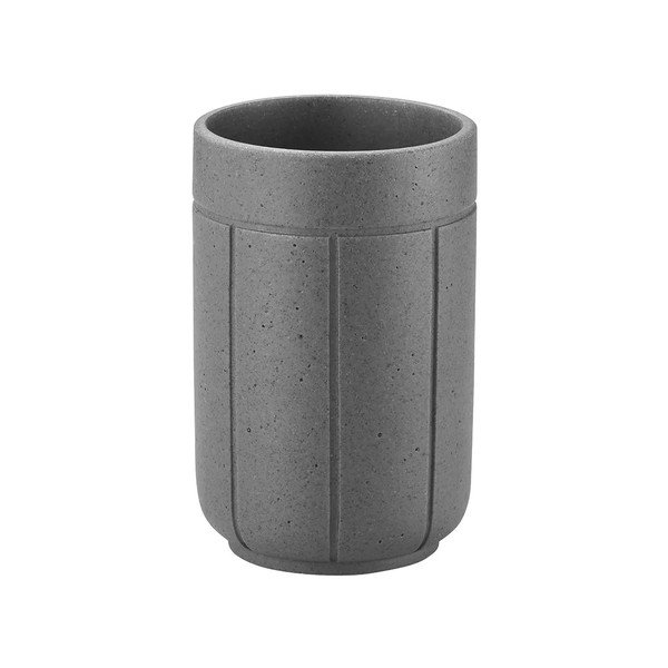 Siva čaša za četkice za zube od polyresina Kua – Blomus