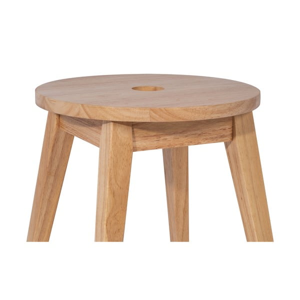 Stolac od masivnog kaučuka u svijetloj prirodnoj boji Club – Bonami Essentials-image-2