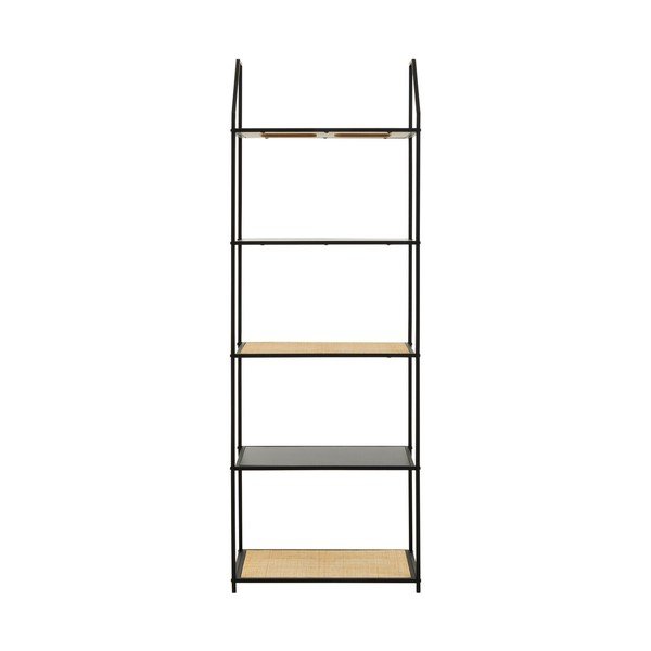 Crni/u prirodnoj boji metalni regal 61x179x34 cm Depok – Premier Housewares-image-4